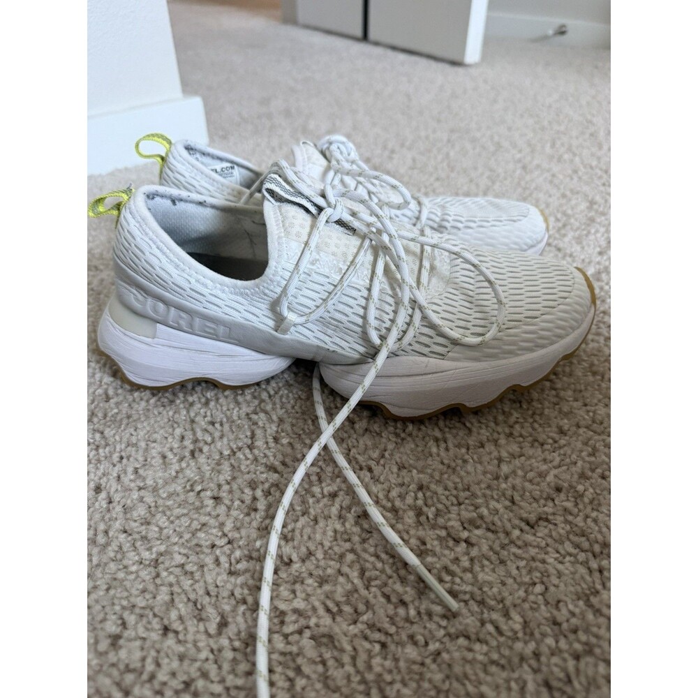 Sorel Women's Kinetic Impact Lace Sneakers Size 7.5 White/1Cream